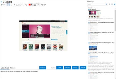 7Digital - Flamory bookmarks and screenshots