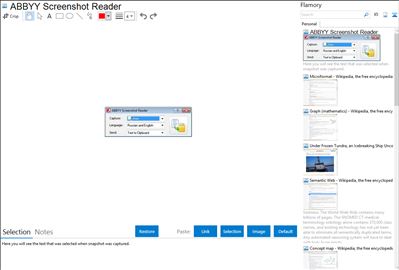 ABBYY Screenshot Reader - Flamory bookmarks and screenshots