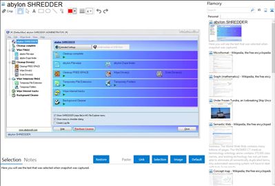 abylon SHREDDER - Flamory bookmarks and screenshots