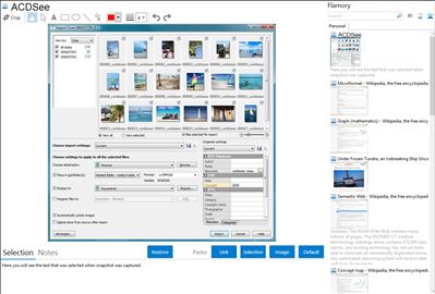 ACDSee - Flamory bookmarks and screenshots