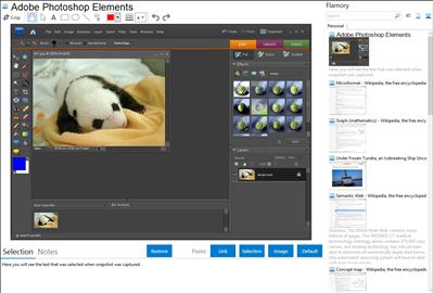 Adobe Photoshop Elements - Flamory bookmarks and screenshots
