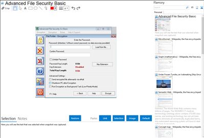 Advanced File Security Basic - Flamory bookmarks and screenshots