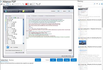 Alliance P2P - Flamory bookmarks and screenshots