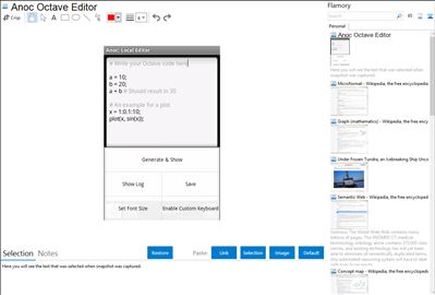 Anoc Octave Editor - Flamory bookmarks and screenshots