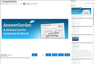 AnswerGarden - Flamory bookmarks and screenshots
