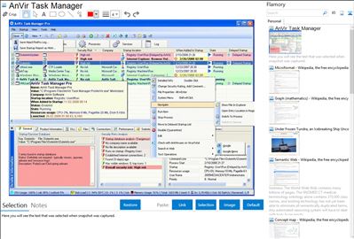 AnVir Task Manager - Flamory bookmarks and screenshots