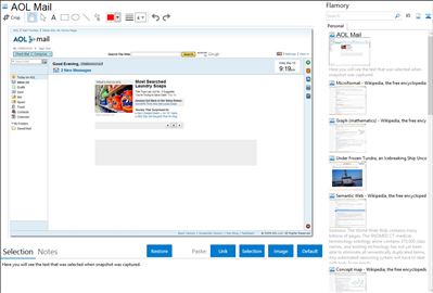 AOL Mail - Flamory bookmarks and screenshots