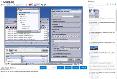 Aqualung - Flamory bookmarks and screenshots