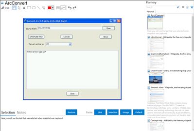 ArcConvert - Flamory bookmarks and screenshots