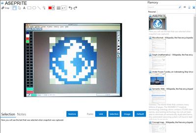 ASEPRITE - Flamory bookmarks and screenshots