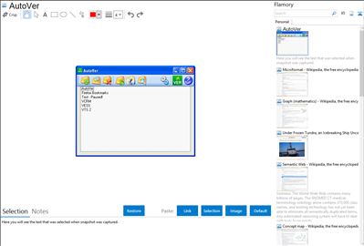 AutoVer - Flamory bookmarks and screenshots