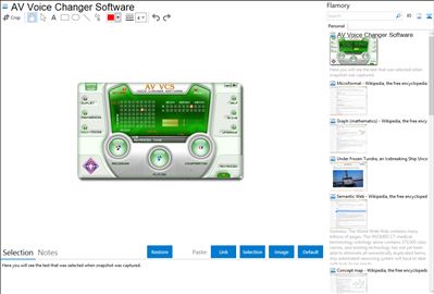 AV Voice Changer Software - Flamory bookmarks and screenshots