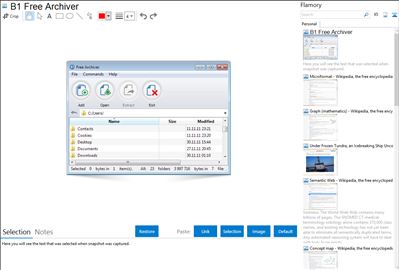 B1 Free Archiver - Flamory bookmarks and screenshots