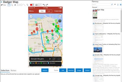 Badger Map - Flamory bookmarks and screenshots