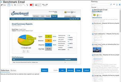 Benchmark Email - Flamory bookmarks and screenshots