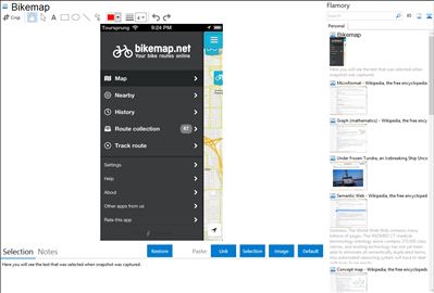 Bikemap - Flamory bookmarks and screenshots