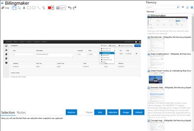 Billingmaker - Flamory bookmarks and screenshots