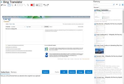 Bing Translator - Flamory bookmarks and screenshots