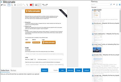 Bitcoinate - Flamory bookmarks and screenshots