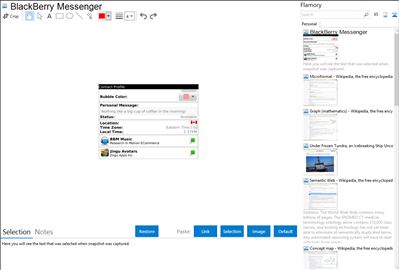 BlackBerry Messenger - Flamory bookmarks and screenshots