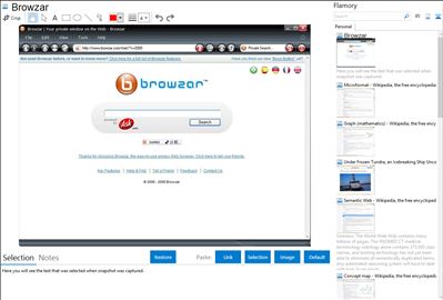 Browzar - Flamory bookmarks and screenshots