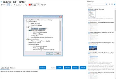 Bullzip PDF Printer - Flamory bookmarks and screenshots