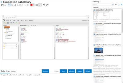 Calculation Laboratory - Flamory bookmarks and screenshots