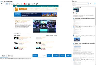 Channel 9 - Flamory bookmarks and screenshots