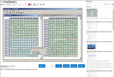 CharMapEx - Flamory bookmarks and screenshots