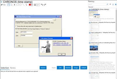 CHRONOS (time stamp) - Flamory bookmarks and screenshots