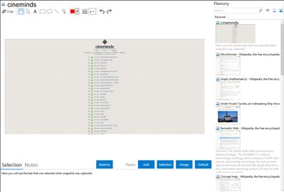 cineminds - Flamory bookmarks and screenshots