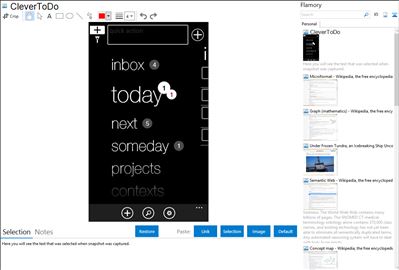 CleverToDo - Flamory bookmarks and screenshots