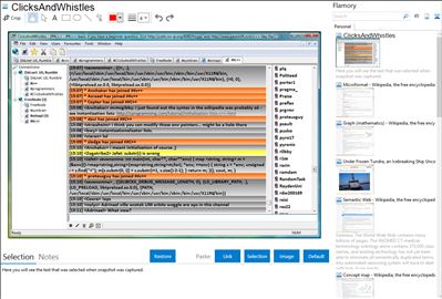 ClicksAndWhistles - Flamory bookmarks and screenshots