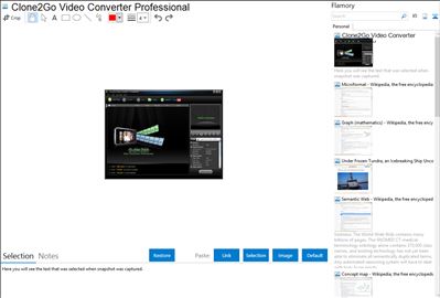 Clone2Go Video Converter Professional - Flamory bookmarks and screenshots