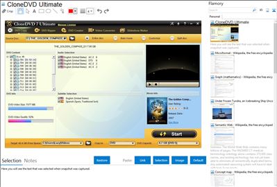 CloneDVD Ultimate - Flamory bookmarks and screenshots