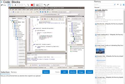 Code::Blocks - Flamory bookmarks and screenshots