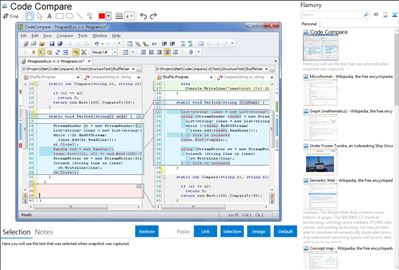 Code Compare - Flamory bookmarks and screenshots