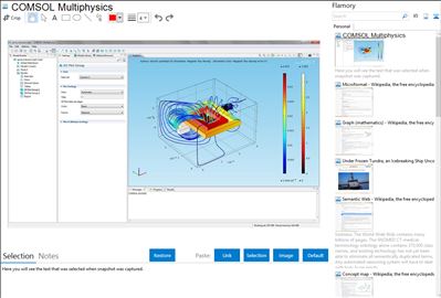 COMSOL Multiphysics - Flamory bookmarks and screenshots