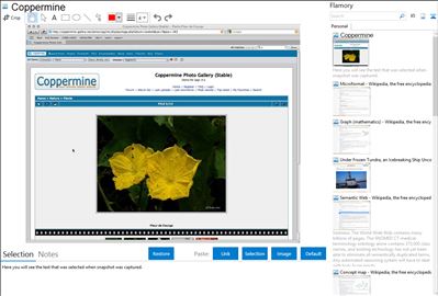 Coppermine - Flamory bookmarks and screenshots