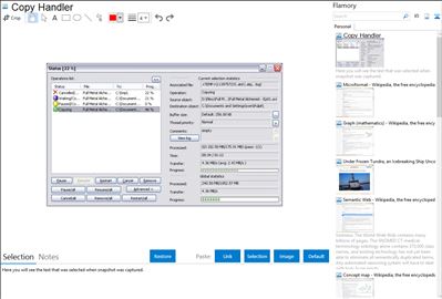 Copy Handler - Flamory bookmarks and screenshots