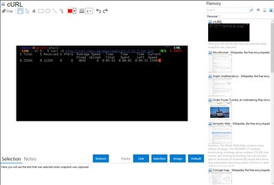 cURL - Flamory bookmarks and screenshots