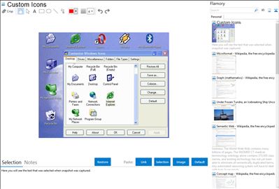 Custom Icons - Flamory bookmarks and screenshots