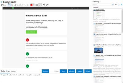 DailySmile - Flamory bookmarks and screenshots