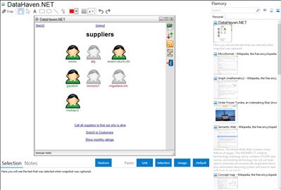 DataHaven.NET - Flamory bookmarks and screenshots