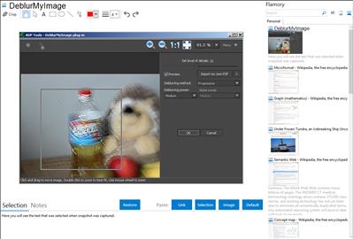 DeblurMyImage - Flamory bookmarks and screenshots