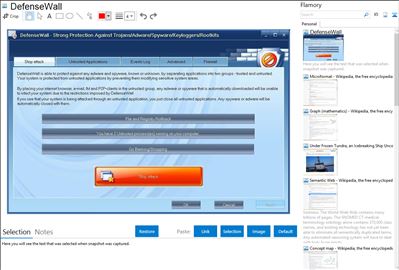 DefenseWall - Flamory bookmarks and screenshots