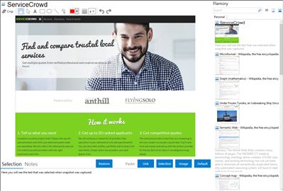 ServiceCrowd - Flamory bookmarks and screenshots