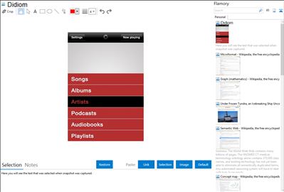 Didiom - Flamory bookmarks and screenshots