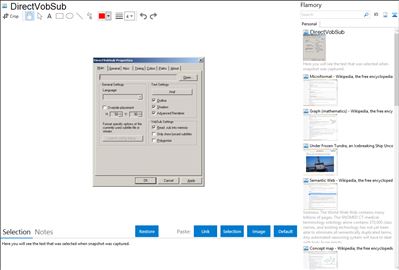 DirectVobSub - Flamory bookmarks and screenshots