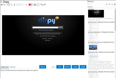 Dirpy - Flamory bookmarks and screenshots